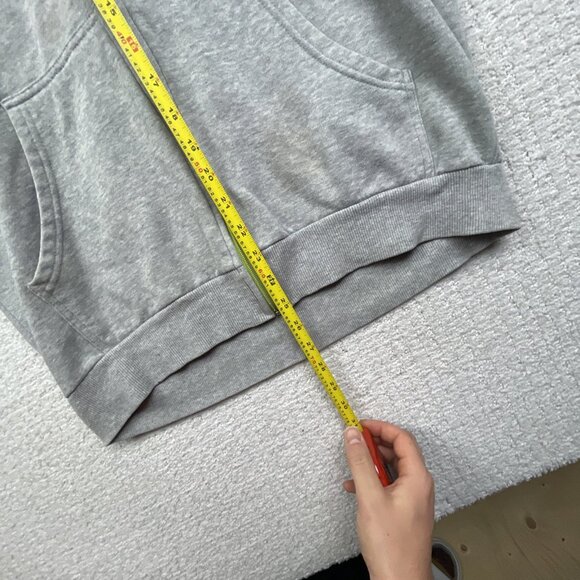 Y2K DC Shoes Full Zip Hoodie Men S Logo Gray Purple Skateboarding Grunge Read - Picture 12 of 16